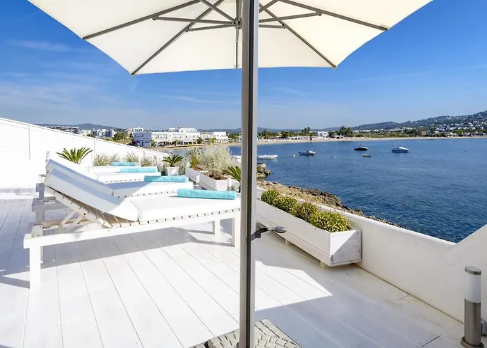 Frontline Talamanca Villa Terrace By The Sea Villa Vista Talamanca Rare Stunning Location Ibiza